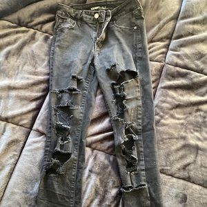 old navy mid rise skinny jeans